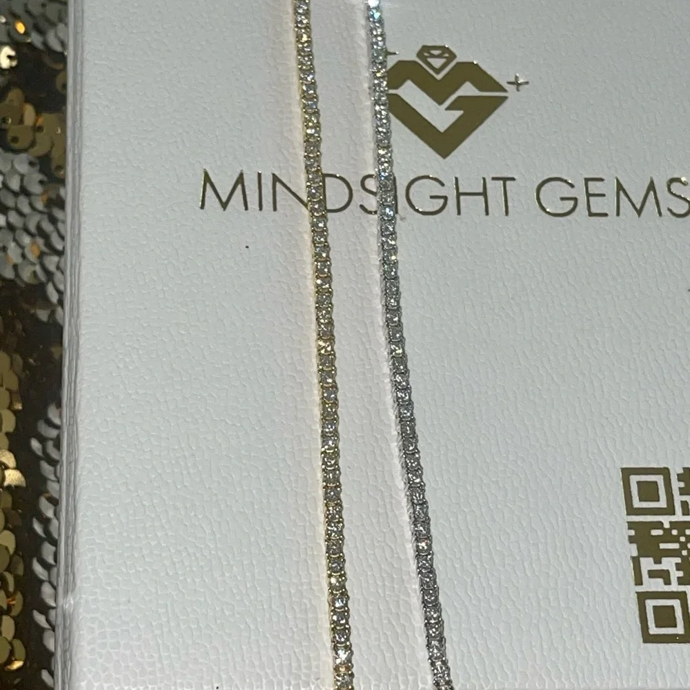 14k Gold Vermeil Vvs GRA certified Moissanite diamonds, PASSES diamond testers! - Picture 3 of 6